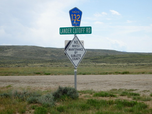 GDMBR:  We were turning onto the actual Lander Cutoff Trail.